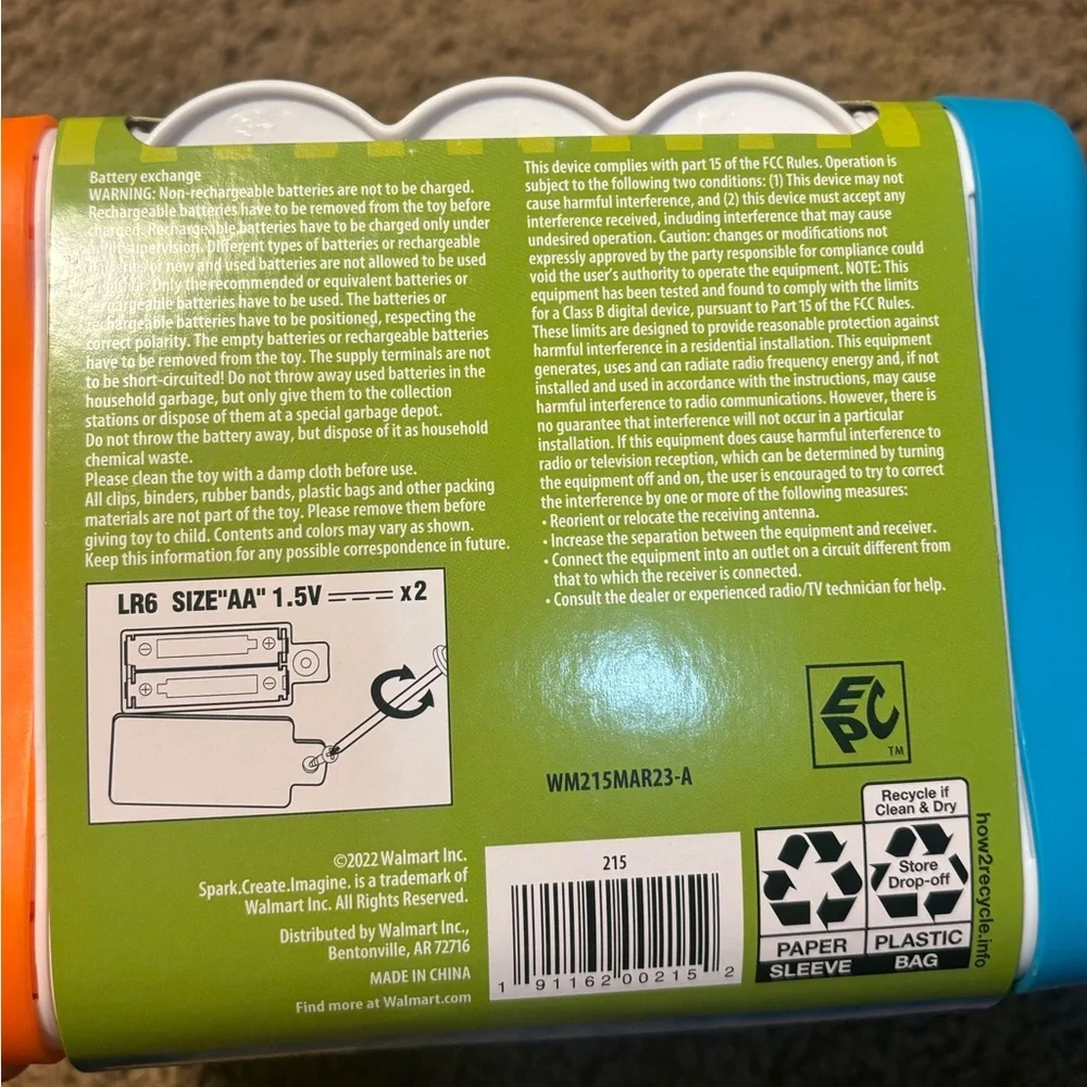 Kids Activity Toy Spark Create Imagine in Blue and Green